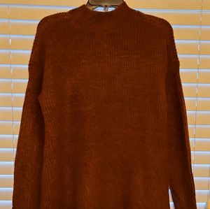Old Navy rusty brown high neck sweater